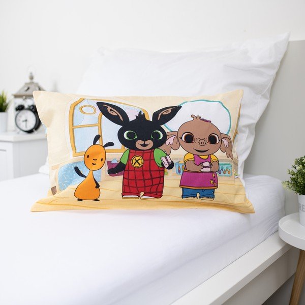 Kokvilnas bērnu gultas veļa bērnu gultiņai 100x135 cm Králíček Bing Playroom – Jerry Fabrics-image-3