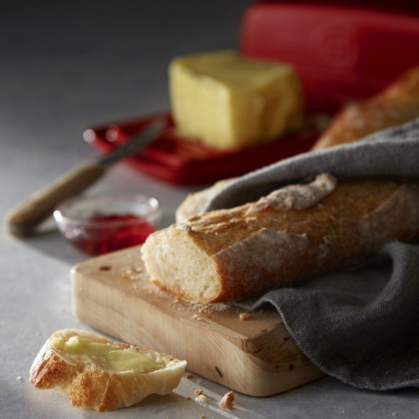 Sarkans keramikas sviesta trauks – Emile Henry-image-4