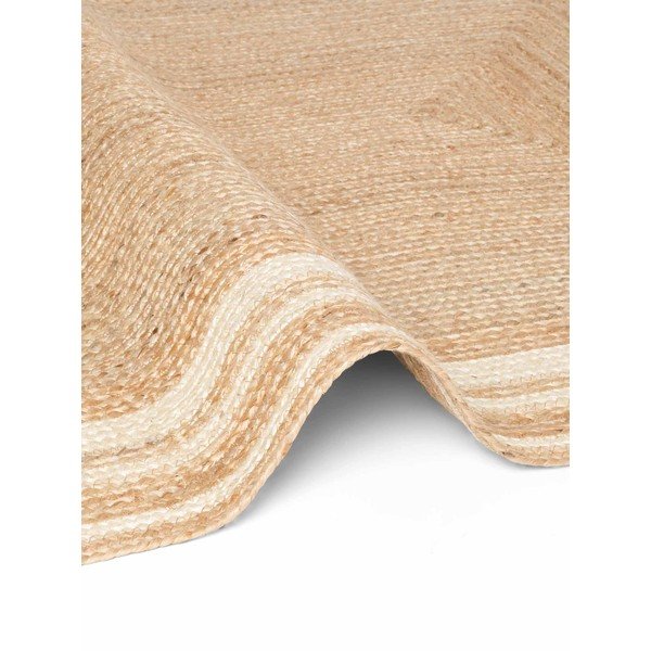 Krēmkrāsas/dabīga toņa divpusējs/ar rokām darināts džutas paklājs 120x170 cm Jutta – Hanse Home-image-3