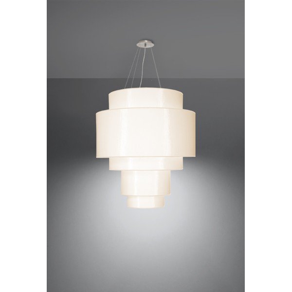 Balta piekaramā lampa ø 80 cm Elber – Sollux-image-2