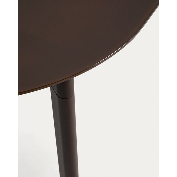 Dārza ēdamgalds ar stikla galda virsmu 90x180 cm Erice – Kave Home-image-3