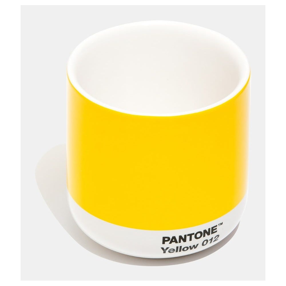 Dzeltena keramikas termokrūze Pantone Cortado, 175 ml