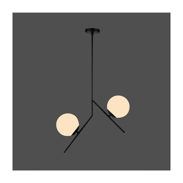 Melna piekarama lampa Squid Lighting Diagonal, augstums 74 cm-image-1