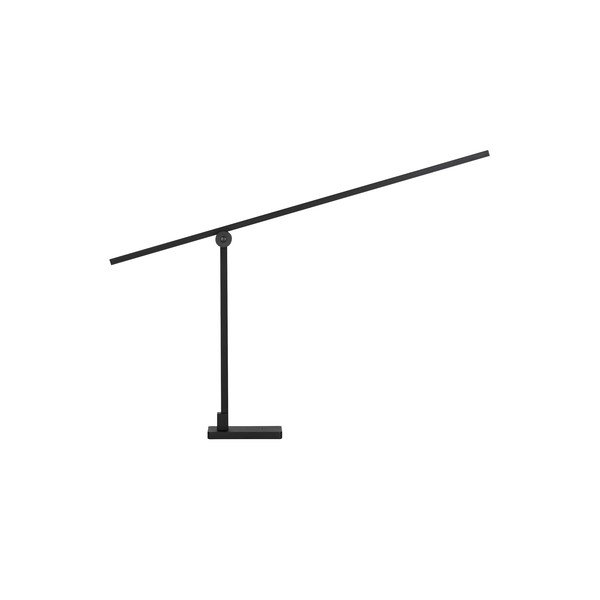 Matēti melna metāla LED galda lampa ar saliekamu konstrukciju/ar regulējamu spilgtumu (augstums 47 cm) Tenso – Nova Luce