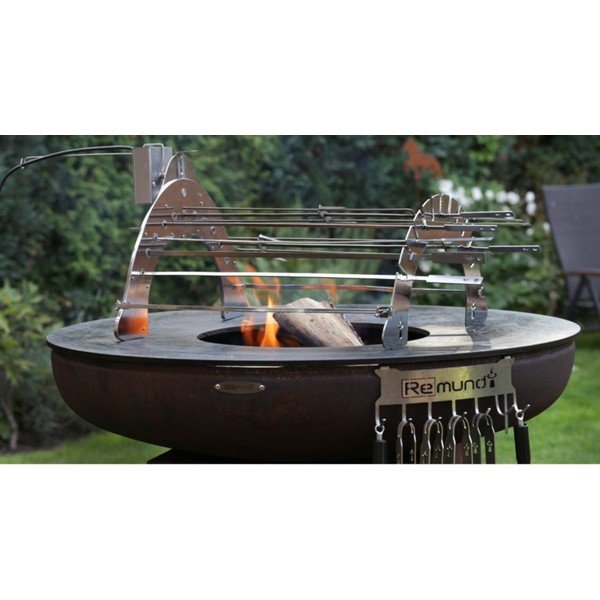 Hromēta tērauda grila statīvs Rotisserie Set – Remundi-image-3