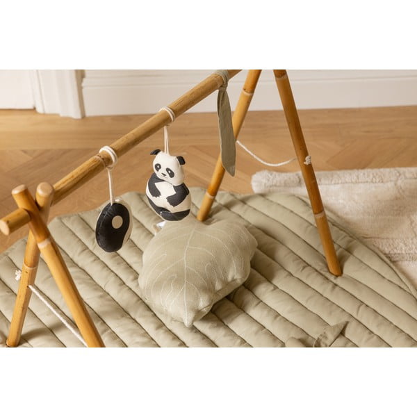 Zaļš/krēmkrāsas bērnu rotaļu paklājiņš Bamboo Leaf – Lorena Canals-image-1