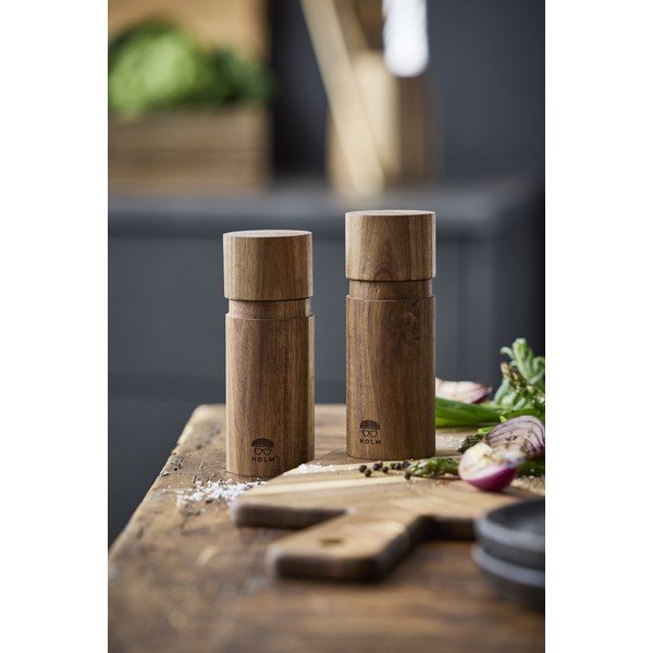 Dabīga toņa koka piparu un sāls dzirnaviņas (2 gab.) – Holm-image-1