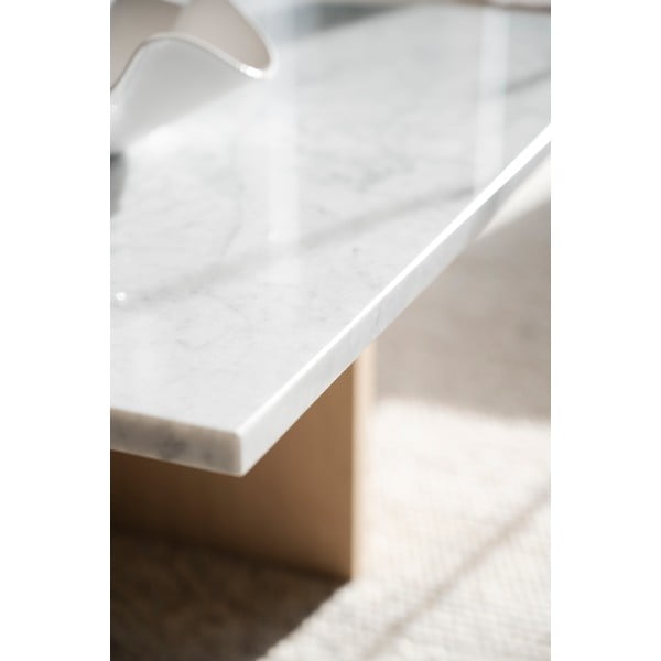 Brūns marmora žurnālgaldiņš 90x90 cm Brooksville – Rowico-image-2