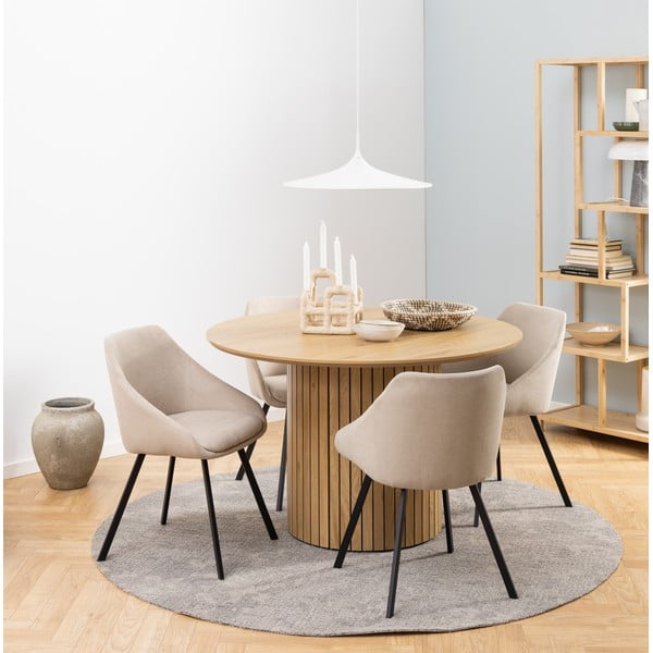 Apaļš ēdamgalds ar ozolkoka imitācijas virsmu ø 120 cm Yale – Actona-image-1