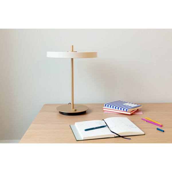 Balta LED galda lampa ar regulējamu spilgtumu no metāla (augstums 41,5 cm) Asteria Table – UMAGE-image-4