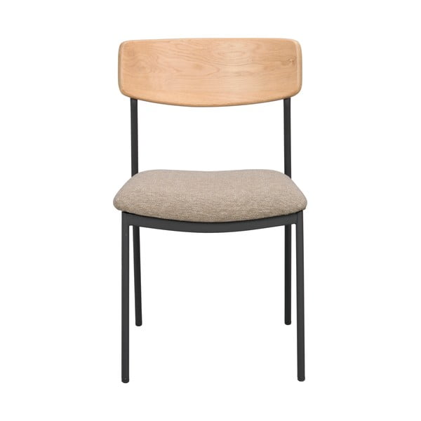 Bēši/dabīga toņa pusdienu krēsli (2 gab.) Maymont – Rowico-image-2