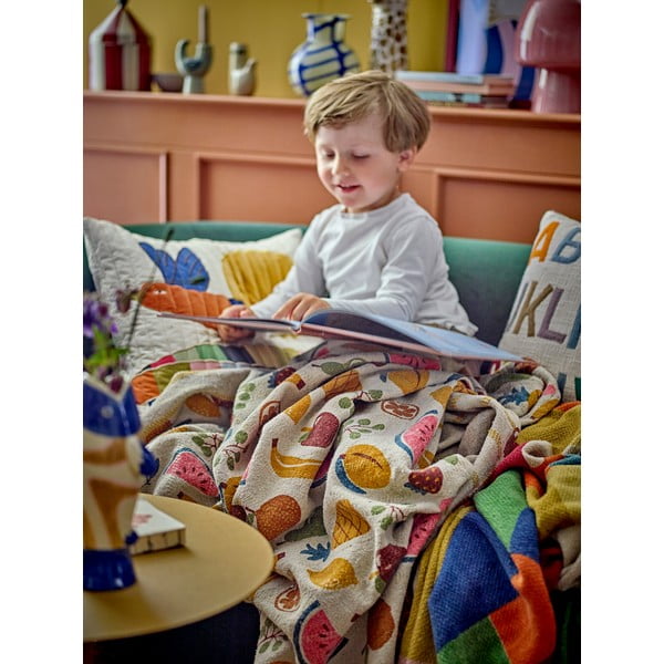 Bērnu sega no pārstrādātas kokvilnas 130x160 cm Fruitta – Bloomingville Mini-image-4