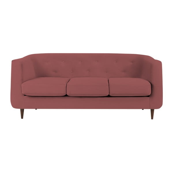 Rozā un sarkans dīvāns Kooko Home Love, 175 cm