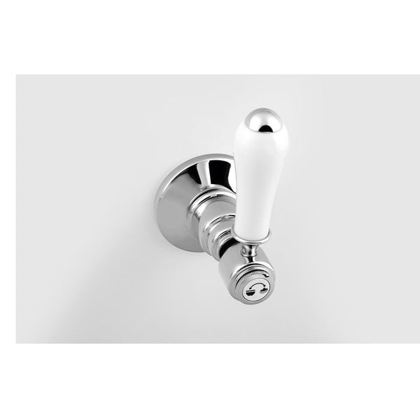 Spīdīgas sudraba krāsas iebūvēts jaucējkrāns dušai (ar 2 izvadiem) Antea – Sapho-image-2