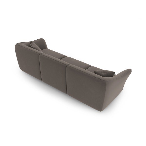 Brūns samta dīvāns 292 cm Tokyo – Cosmopolitan Design-image-3