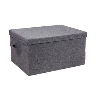 Pelēka uzglabāšanas kaste Bigso Box of Sweden Wanda, 30 x 20 cm