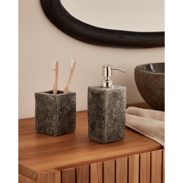 Pelēks akmens ziepju dozators Macinne – Kave Home-image-2