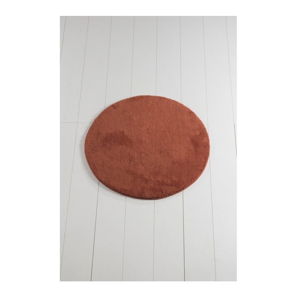 Ķieģeļu sarkans vannas istabas paklājs Colors of Cap, ⌀ 90 cm