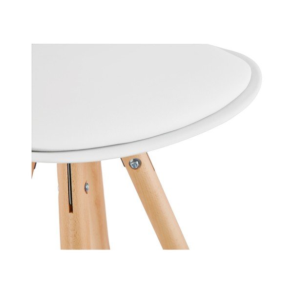 Balts bāra krēsls Kokoon Anau, sēdekļa augstums 74 cm-image-2