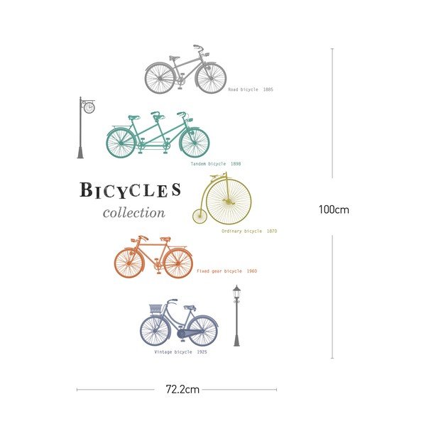 Uzlīmes Ambiance krāsains velosipēdi-image-1