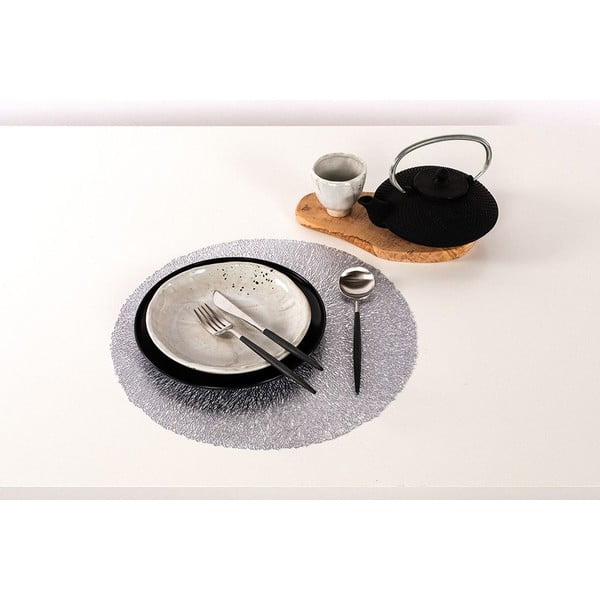 Sudraba krāsas galda paliktnis Tiseco Home Studio, ⌀ 38 cm-image-2