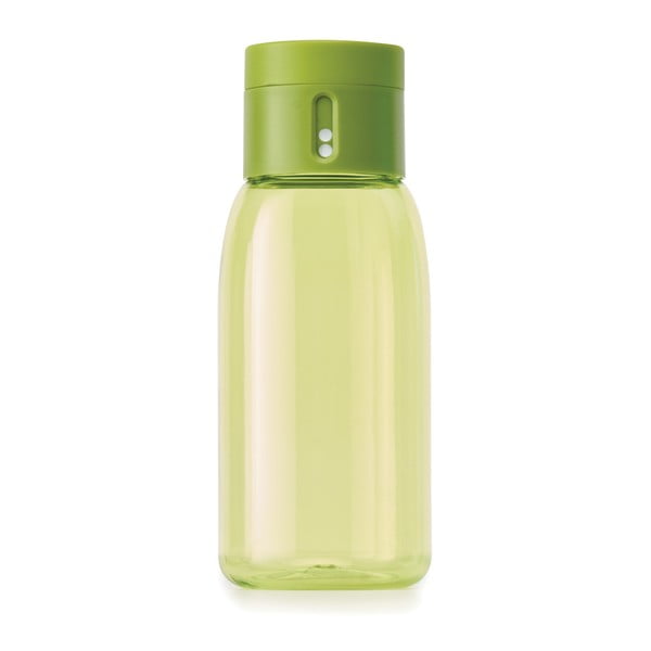Zaļa pudele ar skaitītāju Joseph Joseph Dot, 400 ml