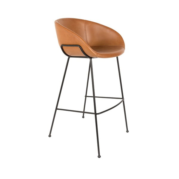 2 brūnu bāra krēslu komplekts Zuiver Feston , sēdekļa augstums 76 cm