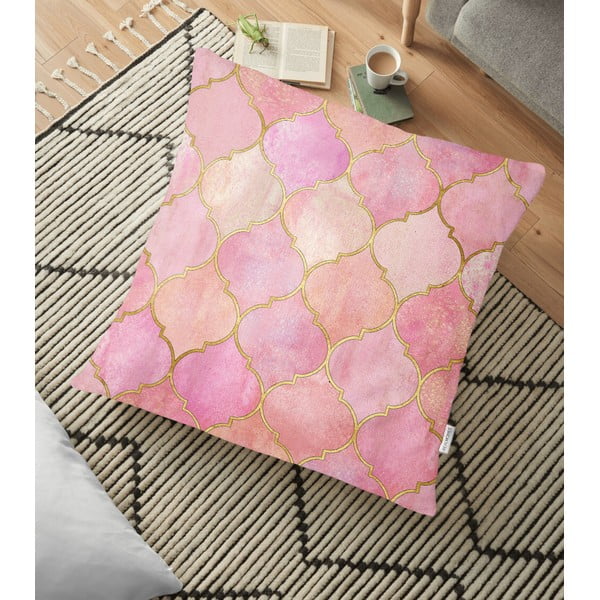 Spilvendrāna ar kokvilnas maisījumu Minimalist Cushion Covers Pinky Orient, 70 x 70 cm