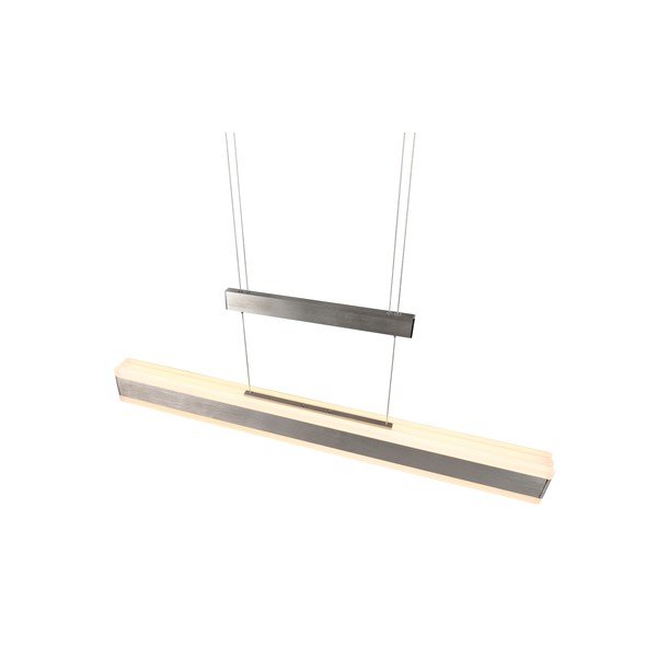 Matētas sudraba krāsas LED piekaramā lampa ar metāla abažūru Arcola – Trio-image-4