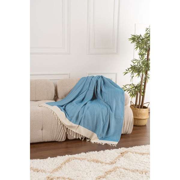 Tirkīzzils pleds 150x200 cm Baliksirti – Mijolnir-image-2