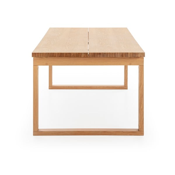 Ēdamgalds ar ozolkoka imitācijas galda virsmu 100x220 cm Rina – Marckeric-image-2