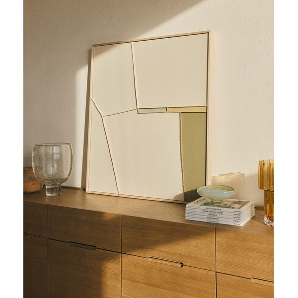 Ar rokām apgleznota/3D glezna ar rāmi/uz audekla 80x100 cm Deravia – Kave Home-image-1