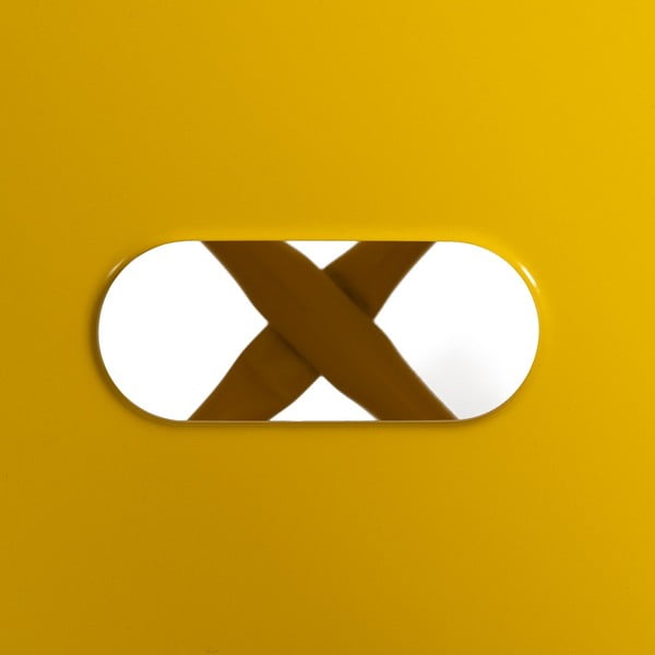 Dzeltenas metāla bāra taburetes (2 gab.) (sēdekļa augstums 76,5 cm) – Ixia-image-4