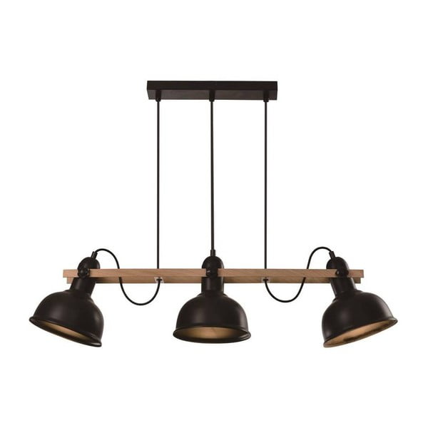 Melna piekaramā lampa ar metāla abažūru 18x78 cm Reno – Candellux Lighting