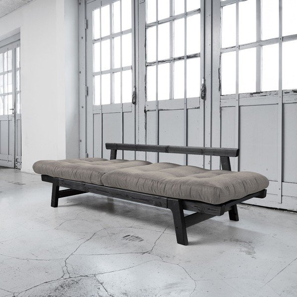 Dīvāns gulta Karup Step Black/Granite Grey-image-3