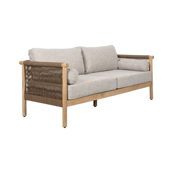 Pelēkbēšs polsterēts dārza atpūtas komplekts 3 personām Oasis – Dutchbone-image-3