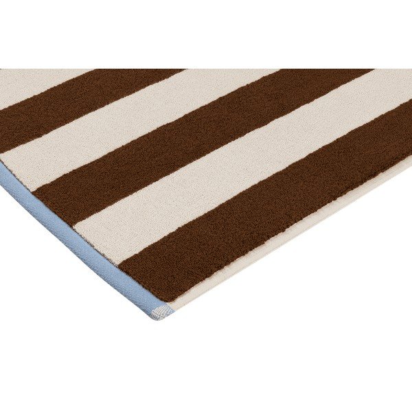 Brūns/krēmkrāsas tekstila vannas istabas paklājiņš 50x80 cm Gobo – noo.ma-image-3