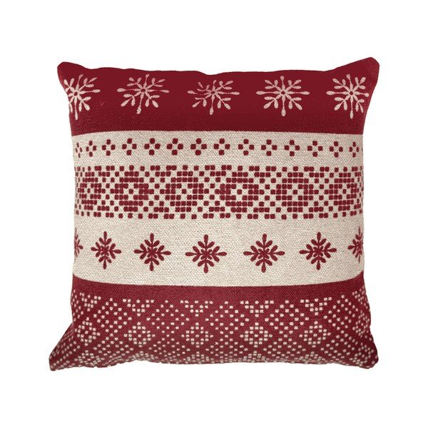 Kokvilnas dekoratīvais spilvens ar Ziemassvētku motīvu 40x40 cm Etoilea – douceur d'intérieur