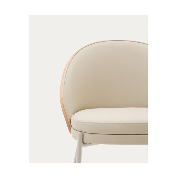 Krēmkrāsas pusdienu krēsls Eamy – Kave Home-image-3
