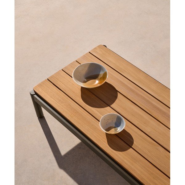 Tīkkoka masīvkoka dārza kafijas galdiņš 57x91 cm Sorells – Kave Home-image-2