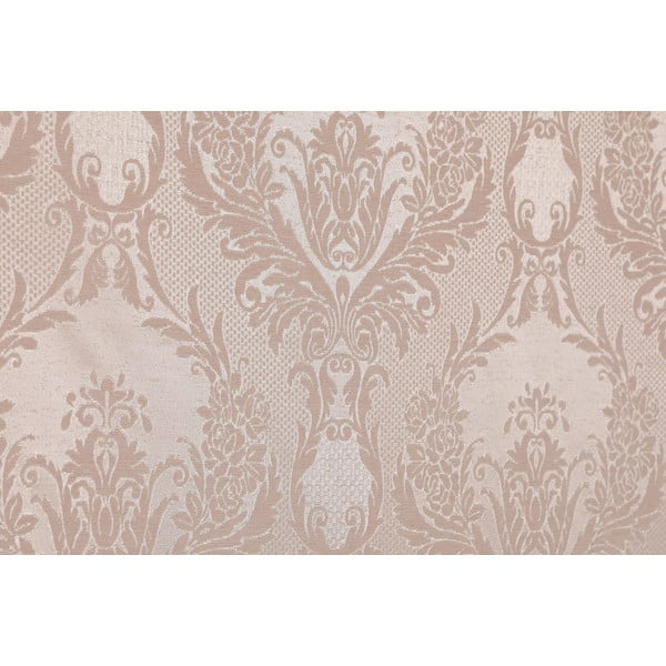 Bēšs damasta gultas pārklāja un spilvendrānu komplekts 240x260 cm Beste – Mijolnir-image-1