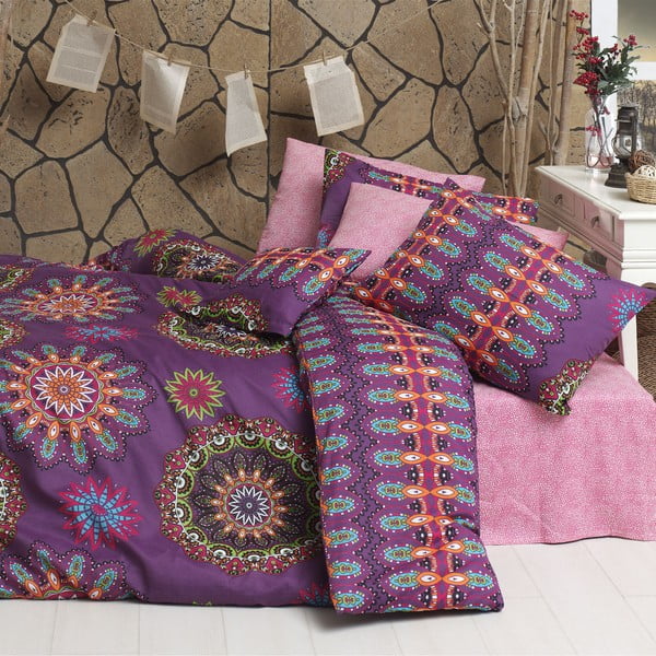 Divvietīga gultasveļa ar pārklāju Hula Pink, 200 x 220 cm