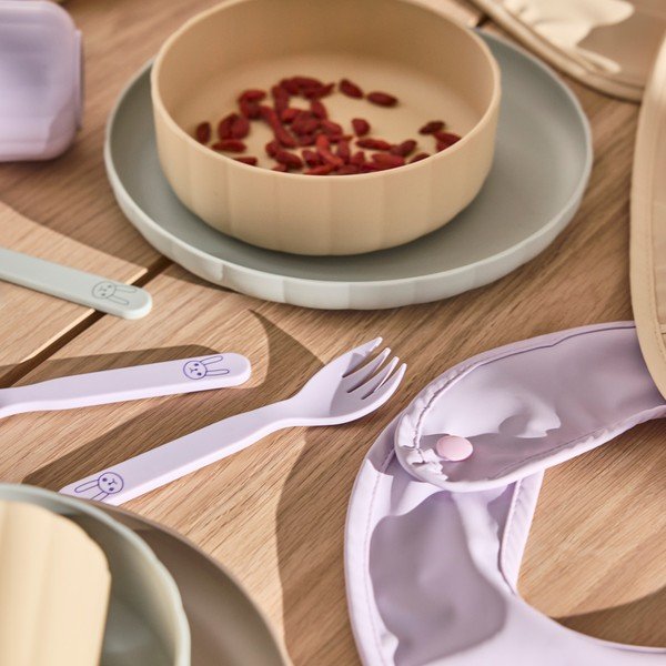 Plastmasas bērnu pusdienu komplekts (3 gab.) Pullo – OYOY Mini-image-1