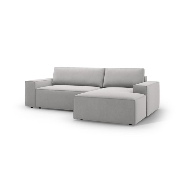 Gaiši pelēks salokāms stūra dīvāns (ar labo stūri) Jodie – Micadoni Home-image-2