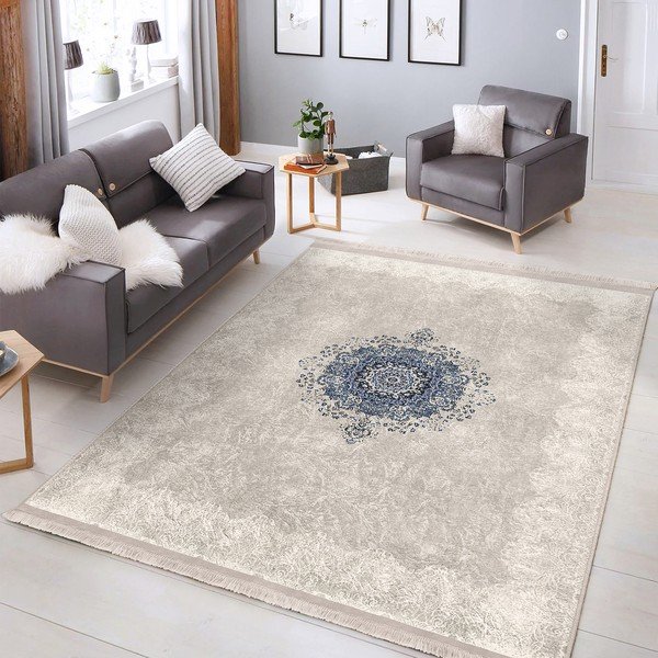 Pelēks/bēšs paklājs 120x180 cm – Mila Home-image-2