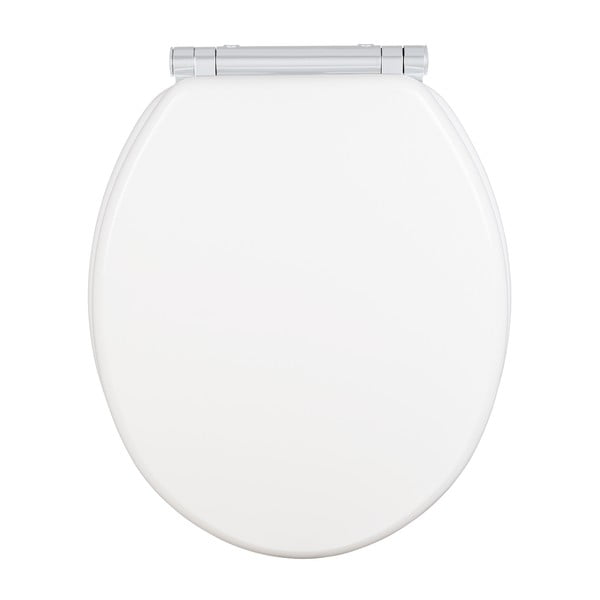 Balts tualetes poda sēdeklis ar automātisku aizvēršanas sistēmu 37 x 43 cm Morra – Wenko
