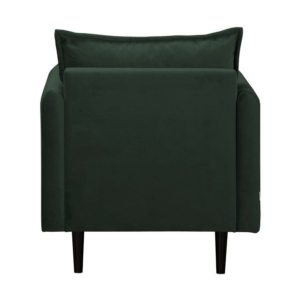Tumši zaļš samta atpūtas krēsls Juli – Ropez-image-3