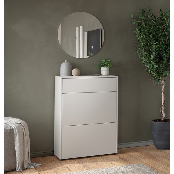 Krēmkrāsas matēts skapītis 70x99x34 cm Binetto – Germania-image-1