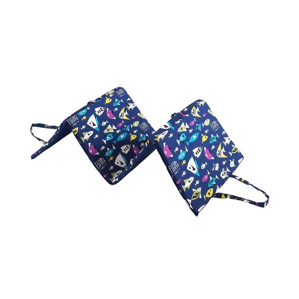 Zils dārza sēdekļa spilvens zviļņiem 49x137 cm   Fishes – B.E.S.