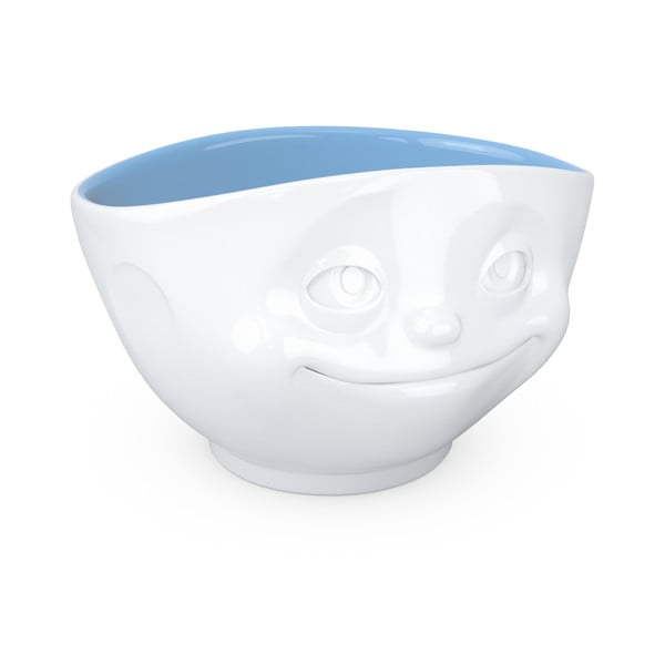 Balta ar zilu porcelāna bļoda 58products Crazy in love-image-1